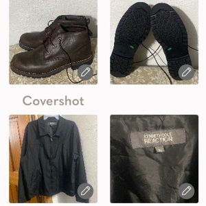 Timberland🟤leather🥾Ortholite💧Proof 9+Kenneth Cole reaction windbreaker XL